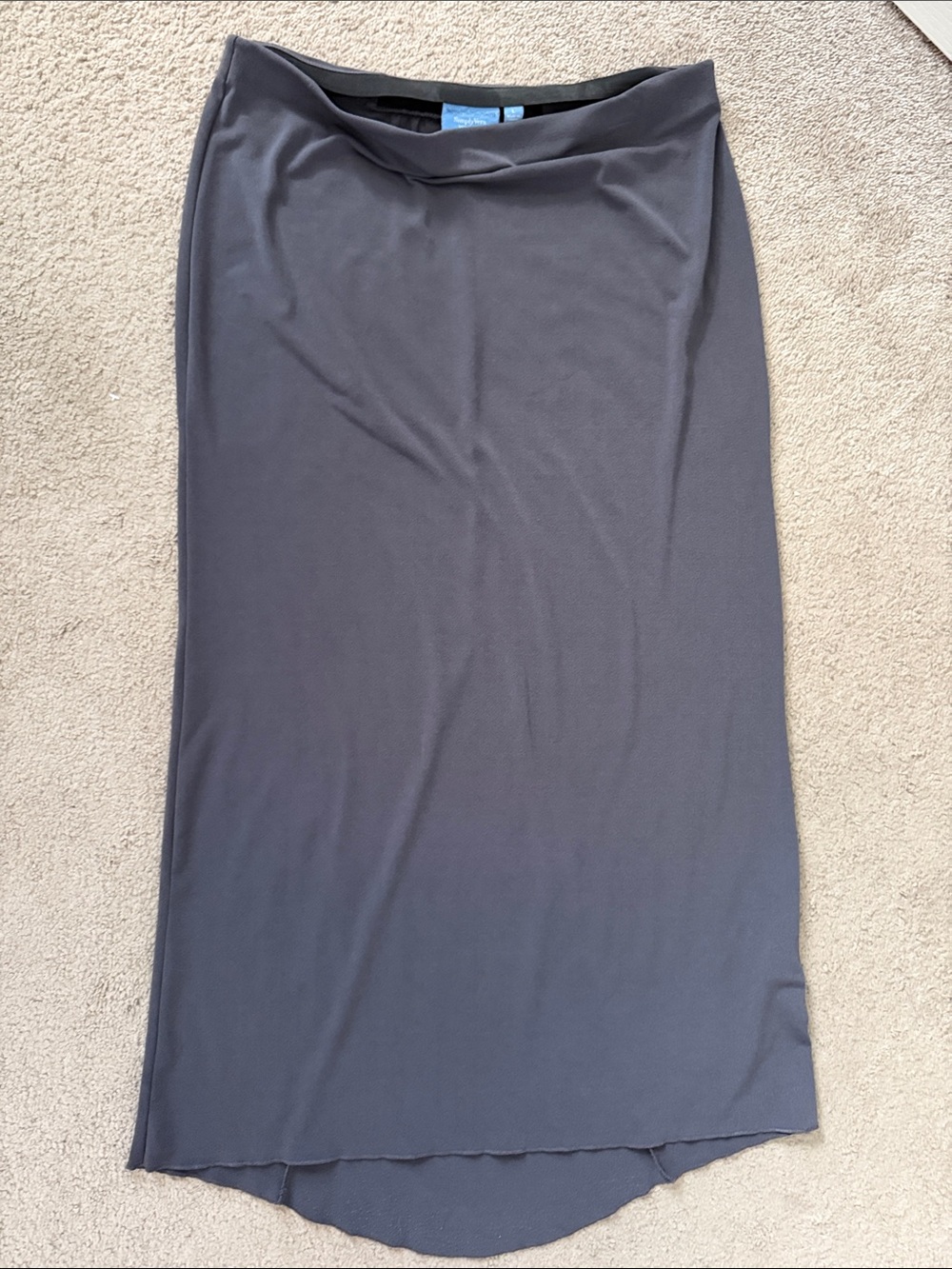 Simply Vera Vera Wang Charcoal Gray Long Maxi Skirt